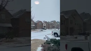 Snow storm in Frisco Texas,2022 February