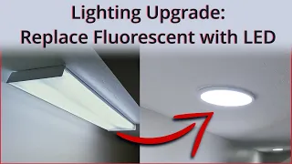 DIY Lighting Upgrade: Replace Fluorescent Light Fixtures with LED Light Fixtures