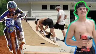 East West Supercross Show Down Prep! | Skate Ramp Build With Grandpa