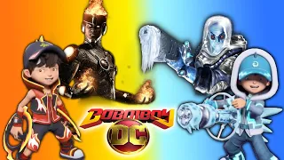 Boboiboy Galaxy VS DC Superheroes - Elemental Power Comparisons for Boboiboy Movie 2 Characters