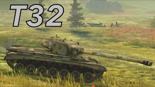 ШТУРМУЮ EU СЕРВЕР НА Т 32 (ПОСЛЕДНИЙ РЫВОК  К  М-103)| WOT BLITZ #shorts #tanki#стрим