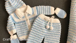 Easy crochet baby cardigan/ craft & crochet sweater 2111