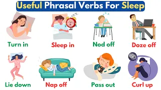 Sleep Phrasal Verbs In English | Phrasal Verbs For Sleep | English Vocabulary