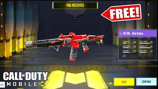 HOW TO UNLOCK/GET NEW AS VAL RED ACTION IN COD MOBILE | HOW TO GET FREE AS VAL RED ACTION IN CODM