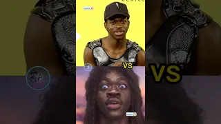 Lil Nas X -  MONTERO (call me by your name ) autotune Vs no autotune #battleofsong #shorts #lilnasx