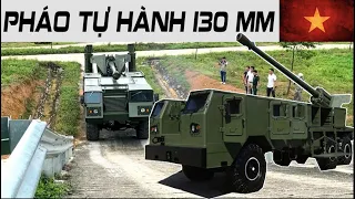 Pháo Tự Hành 130 mm Việt Nam PTH130 -K255B