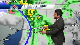 Chance for strong storms New Year's Eve