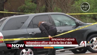 2 in custody after officer shot in Independence