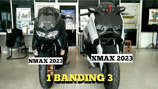 PERBANDINGAN DIMENSI YAMAHA NMAX 155 2023 vs XMAX 250 2023