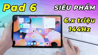 Mở hộp Xiaomi Pad 6 đầu tiên Việt Nam: giá chỉ có 6.x triệu - 144Hz, 4 loa siêu đỉnh, pin trâu,...