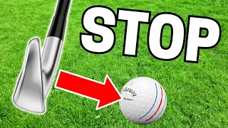 STOP HITTING DOWN ON THE GOLF BALL! DO THIS INSTEAD