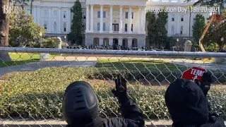 Some protests, heavy police coverage in downtown Sacramento on Inauguration Day