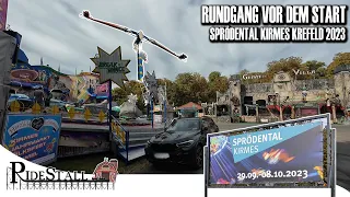 Sprödentalkirmes 2023 - Rundgang vor dem Start der Herbstkirmes in Krefeld | POV