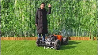 Wireless Radio Control Mowing Robot (VTW550-90 With Pull Start)