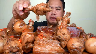 Yummy Adobong Chickboy - Classic Chicken And Pork Adobo Asmr Mukbang