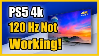 How to FIX 4k HDR Not Supported on PS5 with SONY TV (Enable 4k at 120 Hz)