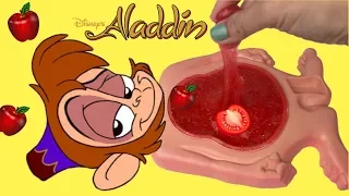 Disneys ALADDIN Monkey Abu Slime Belly Full of Toys Surprises