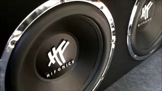 Hifonics Hfi12d4 12" subwoofers video