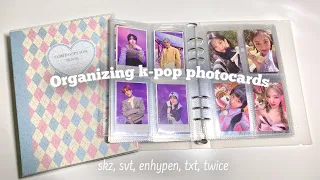 🍇Организация kpop карт stray kids, seventeen, enhypen, twice в биндеры и реорганизация| storing pcs