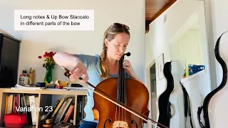 23. Long notes & Up bow staccato in different parts of the bow: Sevcik Op.3, Variation 23