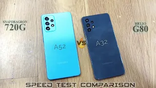 Samsung Galaxy A52 vs Galaxy A32 Speed Test Comparison⚡Shocking Results😱😱