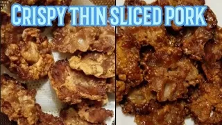 thin sliced pork recipes crispy and yummy  [must try this simple recipe ]