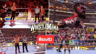 Wwe Wrestlemania 2023 highlights brock lesnar vs omos Roman reigns vs cody rhodes wrestlemania 39