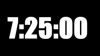 7 HOUR 25 MINUTE TIMER • 445 MINUTE COUNTDOWN TIMER ⏰ LOUD ALARM ⏰