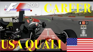F1 2013 Career Mode - United States GP Qualifying (highlights)