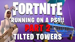 Fortnite Battle Royale on Playstation 1 - Part 2 - Tilted Towers!!