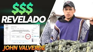 🤑✅💲 JOHN VALVERDE CUANTO GANA EN YOUTUBE 2022 | @JohnValverde  🤑✅💲