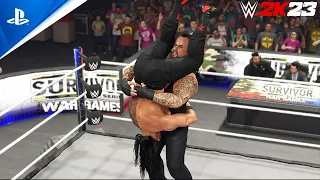 WWE 2K23 - The Undertaker vs. Roman Reigns (Full Match) Epic Gameplay at WarGames (UHD60FPS)