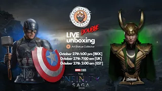 Captain America & Loki Life Size Bust [Live Unboxing] | Queen Studios Collectibles