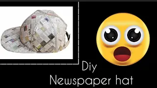 DIY Newspaper hat | Diy hat | Newspaper hat | Hat | paper cap | Diy |