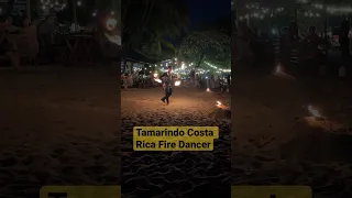 Tamarindo Costa Rica, evening beach fire show. #costarica #firedancer