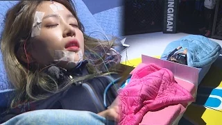 《FUNNY》 Running Man｜Hani VS Song Ji Hyo Sleep competition. "Sleeping Girls" EP407 20151129