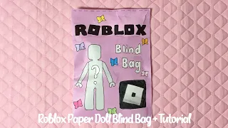 🖤paper diy🖤 ROBLOX paper doll blind bag | tutorial | ASMR | applefrog