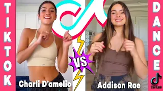 BEST DANCE BATTLE! Charli D’amelio Vs Addison Rae (TikTok Challenge Dance Compilation)