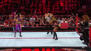 Sasha Banks & Bayley Vs Alicia Fox & Nia Jax - WWE Raw 06/11/2017 (En Español)