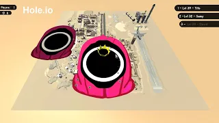 Hole.io Map Control: 100.00% - Big Hole WORLD RECORD Squid Game