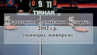 Первенство Республики Беларусь 2002 г. р. 31.07.2020 стол 1