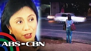 Cong. Leni Robredo waits for a bus!