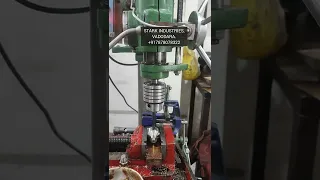 Tapping by PLC controlled automatic reverse attachment in SS3016 part. #tapping