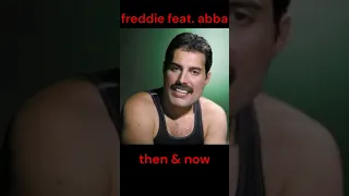 Freddie Mercury featuring ABBA AI animation then and now #queen #freddiemercury #abba