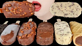 ASMR CHOCOLATE ICE CREAM 초콜릿 아이스크림 먹방 MAGNUM, GOO GOO ICE CREAM MUKBANG  NO TALKING EATING SOUNDS