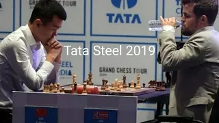 PRAWDZIWE STARCIE GIGANTÓW! Magnus Carlsen vs. Ding Liren, Tata Steel - 2019