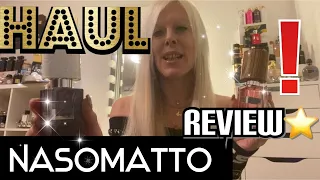 NASOMATTO Perfume Haul💝How do they perform? What do I think?🧐Narcotic V.+ Blamage. Review⭐️⭐️