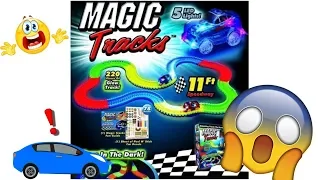 Magic Tracks Review  | MAGIC TRACKS TOY CARS AS SEEN ON TV Toys Unboxing and Kids Playtime