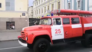 Парад техники в честь 220-летия пожарной охраны Санкт-Петербурга 30.06.2023