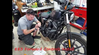 Harley Davidson 883 Iron Forward Controls Install